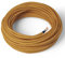 Amarcords - Cavo elettrico tessile colore SENAPE, tondo, seta, 10 metri, con messa a terra 3x0,75mm - Filo rivestito in tessuto colorato vintage per lampade lampadari applique e abat jour.