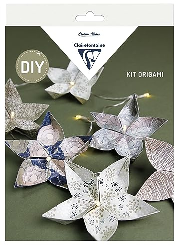 Clairefontaine 97712C - Origami Set Girlande 20,5x1,5x30cm, ideal als DIY Aktivität, 1 Set