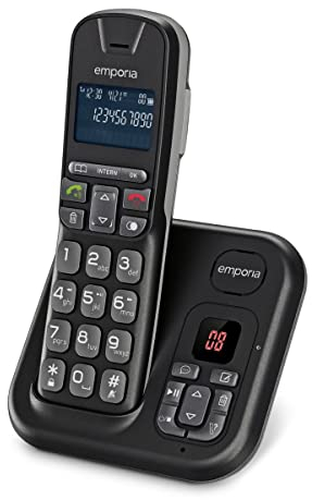 Emporia TH-21AB Telefon DECT-Telefon Anrufer-Identifikation Schwarz [Deutschland]