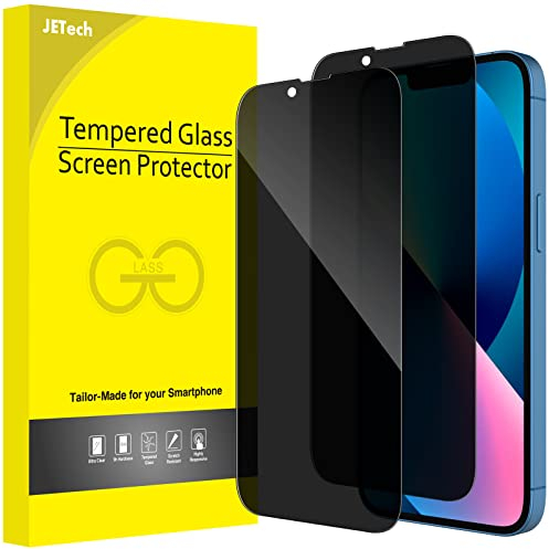 JETech Sichtschutz Full Screen für iPhone 13 mini 5,4 Zoll, Anti-Spy Panzer Schutz Glas Folie Schutzfolie, Kante zu Kante Displayschutz Hat Keinen Einfluss auf die Hülle, 2 Stück