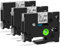 3x MarkField Kompatible 9mm x 8m Clear Laminiert Schriftband für Brother P-touch Label Maker TZ TZe-121 Transparent 0.35in Klar Bänder Etikettenband für PT-1000 1010 H105 H107 H100LB D200 Cube
