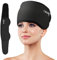 NEWGO Migräne Stirnband Migräne Maske Kühlkissen Kalt Warm Kompresse Gel Kühlpads Ice Pack für Kopfschmerzen, Migräne(Schwarz)