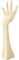 levandeo Schmuck Organizer Hand H32cm Beige Schmuckhand Schmuckständer Schmuckhalter Deko Wohndekoration Tischdeko