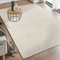the carpet Rio - moderner und weicher Teppich Wohnzimmer Schlafzimmer mit Anti-Rutsch-Rücken und 3D-Optik, Flauschige Oberfläche, pflegeleicht und robust, Creme, 120 x 160 cm
