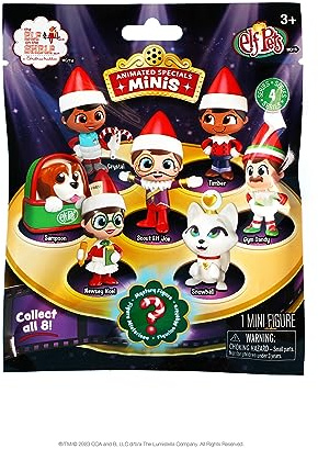 Enchanting Elf on The Shelf and Elf Pets Merry Minis Series 4-8 Collectible Figures, Accessories and Props in Surprise Blind Bags for Kids - Ideales Spielzeug für Jungen & Mädchen
