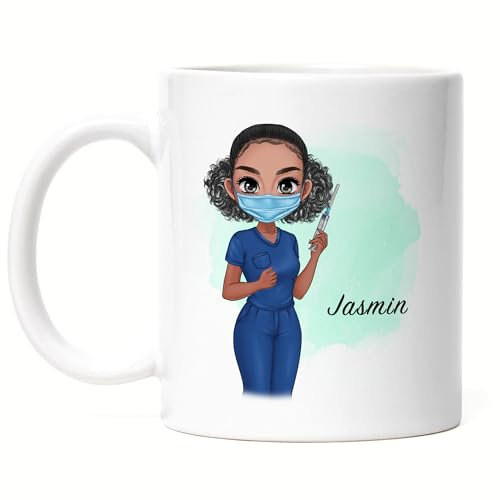 Kiddle-Design Infirmière Tasse Personnalisée - Héroïne Amie Infirmière AMF Cadeau Examen Médecine Remerciement Médecin
