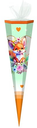 Livepac-Office Schultüte/Zuckertüte / 85cm / eckig/Fuchs