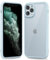 oakxco Thin Slim Clear case for iPhone 11 Pro Max, Transparent Hybrid Hard Shell Plastic & Soft Silicone Rubber Bumper, Non-Yellow Acrylic Protective Lightweight Cover for Women, Light Blue