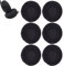 6 PCS Headphone Ear Covers,Headphone Earpads Covers,Headset Ear Covers,Dust and Sweat Proof,Reusable Washable Stretchable,Maintain Sound Quality,for 3.54 - 4.13 Earphones (Black)