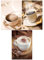 DCIDBEI 3 Stück Diamond Painting Kaffee 5D Diamant Painting Bilder Erwachsene Kaffee 30x40 cm DIY Diamant Malerei Mallen nach Zahlen Coffee Craft Buddy Crystal Art Kreuzstich Set Mosaik Klebebilder