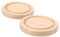 ULDIGI 2pcs Everlasting Glass Base Plant Trays for Pots Plant Pot Plate Planter Base Photos Globes Tray Clear Glass Dome Cloche Base DIY Snow Globe Base Cloche Dome Base Beige Wood