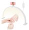 Half Moon Lamp for Nail Desk, 30in Foldable Half Moon Light for Lashes, Nails, LED Nail Tech Desk Lamp with Phone Holder, Dimmable Esthetician Lash Light for Eyelash Extensions, Tattoo, Eyebrow