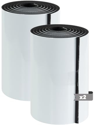 Pack 2 - Protector Columnas Garaje Acolchado. Protector Pared Garaje de 2 Metros Protege Coche contra Golpes y Arañazos - Formato Rollo Autoadhesivo para Protección | 2000x200x6mm
