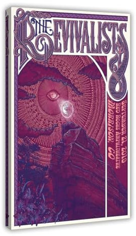 maehbya The Revivalists 2019 Colorado Vintage-Konzert-Poster, Leinwand-Poster, Schlafzimmer, Dekoration, Landschaft, Büro, Raumdekoration, Geschenk, 60 x 90 cm