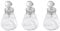 Xiniy 3X Empty Nail Polish Pump Dispenser Glass Push Down Bottle