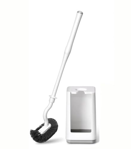 Toilet Bowl Brush and Holder Long Handled With Base Deep Cleaning