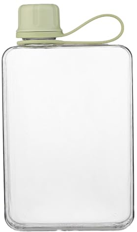 Asyduey Bottiglia D'Acqua Quadrata da 500 Ml Tazze per Bevande Piatte Portatili Boccetta Fredda Sottile Borraccia Boccetta D'Acqua Estiva per L'Escursionismo D