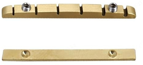 Precisions Engineered Brass Guitar Nut For Electric Guitars 42mm Size Customizable String Action For Optimal Sound Professional Electric Guitar Nut