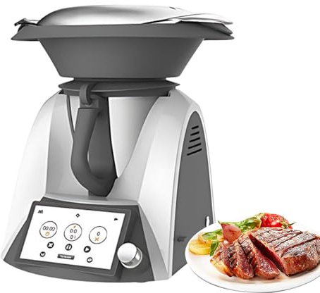 KAIKAFEI Multicocina Inteligente con WiFi Y Recetas Online, Robot De Cocina Inteligente 3L con Función Sous Vide, Autolimpieza Y Táctil para Platos Gourmet En Casa