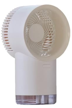 Ventilador evaporativo con función de hielo, temporizador de 4 horas, luz LED, uso inalámbrico para camping, escritorio, estudio, ventilador portátil, enfriador de aire pequeño, refrigeración por agua