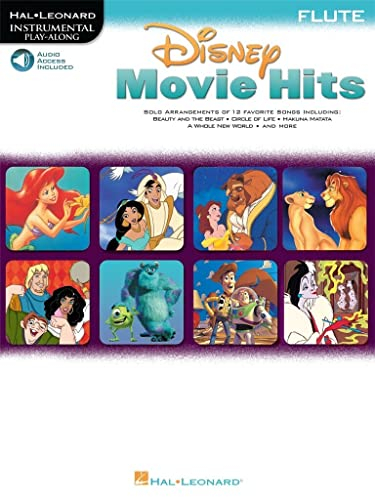Disney Movie Hits (Flute) Flt Book/Cd: Instrumental Play-Along - Flute
