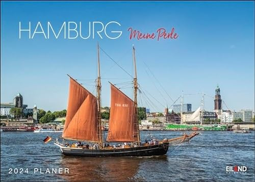 Hamburg … meine Perle Planer 2024. Terminkalender mit traumhaften Fotos der Hansestadt. Viel Raum für Notizen in einem dekorativen Kalender für Hamburg-Fans.
