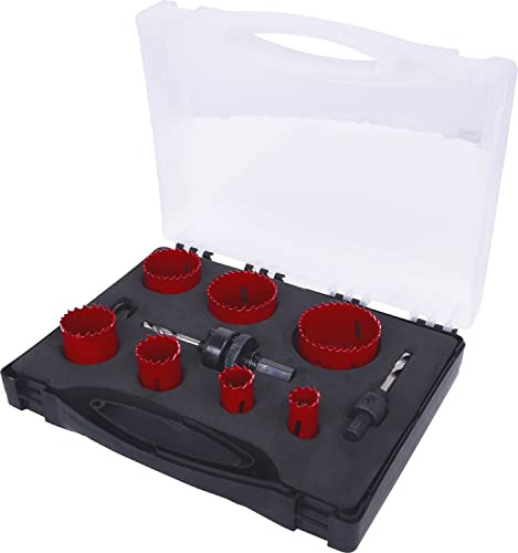 KS Tools 129.5575 Jeu de 9 scies-cloche pour plombiers