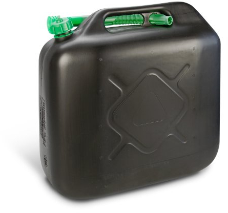 Cartrend 7740057 Kraftstoffkanister Reserve, PVC, UN-Zulassung, Schwarz, 20 Liter