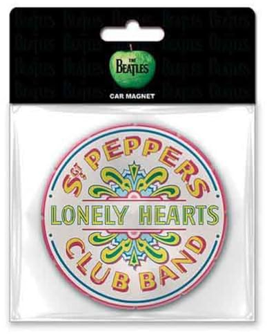 The Beatles SGT Pepper Drum Car Rubber Magnet One Size