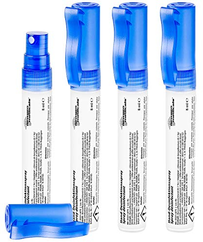 newgen medicals 4er-Set Hand- & Flächen-Desinfektionsspray im Zerstäuber, alkoholfrei
