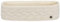 LIERYS Fauske Stirnband Damen mit Schurwolle 55-60 cm - Made in Germany - 10,5 cm breit - Innenfutter aus Fleece - Headband mit geflochtenem Strickmuster - Herbst/Winter cremeweiß One Size