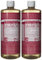 Dr. Bronners Magic All-One Dr. Bronner'S Organic Pure Castile Liquid Soap, Rose, 32 Oz, 2 Pk