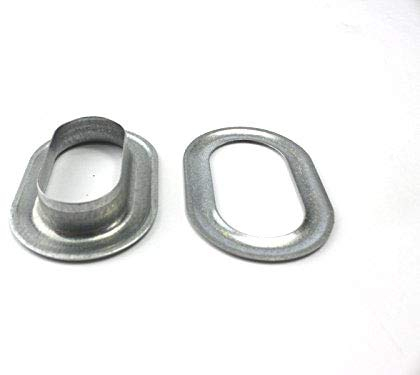 50 x Oval Ösen 42 x 22 mm Zink Planenösen für LKW Plane etc.