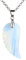 Jovivi Opalite Crystal Quartz Gemstone Stone Healing Point Chakra Reiki Angel Wings Pendant Chain Necklace