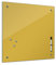 Bilderdepot24 Memoboard 40 x 40 cm | Farben | Gold | abwaschbare einfarbige Glas-Magnettafel mit Halterung Magneten Stift 1300a