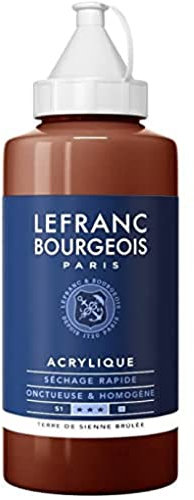 Lefranc Bourgeois Acrylique Fine Bouteille 750ml Terre De Sienne Brûlée