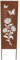 SIDCO Metallschild Rost Schild Gartenstecker Gartendeko Metall Stecker Blumen Deko