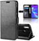 XMTON ASUS ZenFone Max (M2) ZB633KL 6.26 Coque,Flip Coque Ultra-Mince PU Étui en Cuir Housse pour ASUS ZenFone Max (M2) ZB633KL Smartphone (Noir)