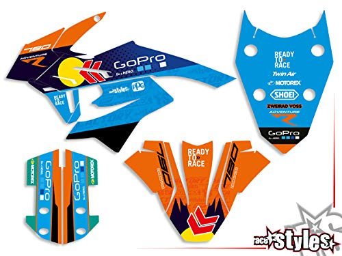 race-styles Aufkleber/Dekor kompatibel mit KTM 790 Adventure 2019 | Factory Decals KIT Graphics