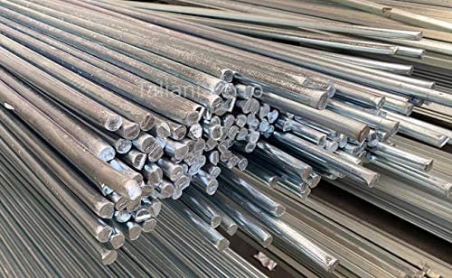 Barra di tondo pieno liscio in ferro zincato. Lunghezza 3 metri circa. Taliani Ferro (Diametro 12mm)