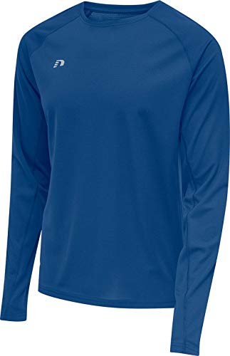 newline Men's Men CORE Running T-Shirt L/S, Echtes Blau, XL