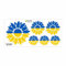 FOTOFOL Ukraine Aufkleber Set - Fahne Flagge Karte Blumen Friedenstaube Ukraine, für Auto, Fahrzeuge, Roller, Moped, Motorrad-Helm, Fahrrad, Laptop, Smartphone (Blumen)