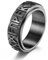 chengxun Nordic Valknut Wikingerringe für Männer und Frauen, drehbares Band, nordische Runen, Fidget-Ring für Angst, Edelstahl-Männerringe (US-Größe: 9), Metall, Kein Edelstein