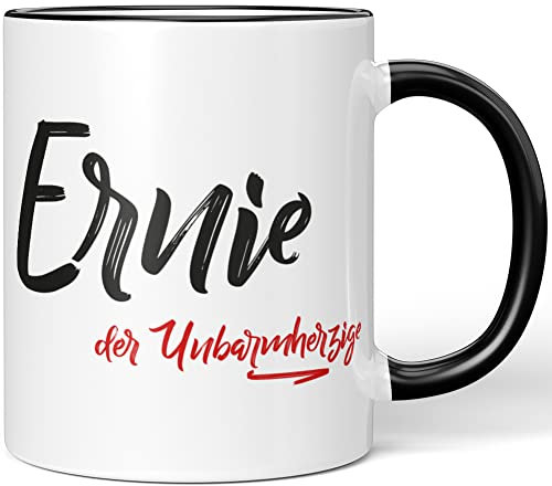 JUNIWORDS Tasse, Ernie, der Unbarmherzige, Schwarz (5231944)