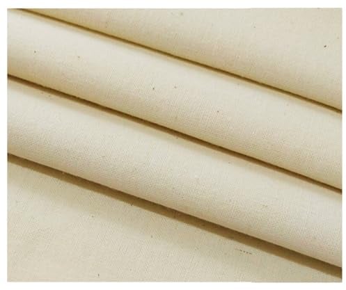 Solvera_Ltd Baumwollstoff 2m Meterware Natur Reiner BioBaumwolle Stoff - Dekostoff zum Nähen, Canvas Baumwolltuch, modische Muster, Nähstoffe (2m 1 Stück)