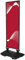 Cashdisplay Stop Trottoir - Chevalet Publicitaire Extérieur en Aluminium avec Base Rembourrable, Solide et Stable, Idéal pour Affichage en Trottoir, Couleur Noir - 720x1805mm