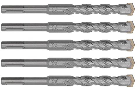 Hammer Drill Bit, 2 Slot 160mm Length Concrete Drill Bits for Masonry Applications (15mm)