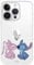 Case Compatible with iPhone 15 Pro Official Disney Angel & Stitch Kiss to Protect Your Mobile Phone, Transparent Silicone Case with Official Licence by Lilo & Stitch