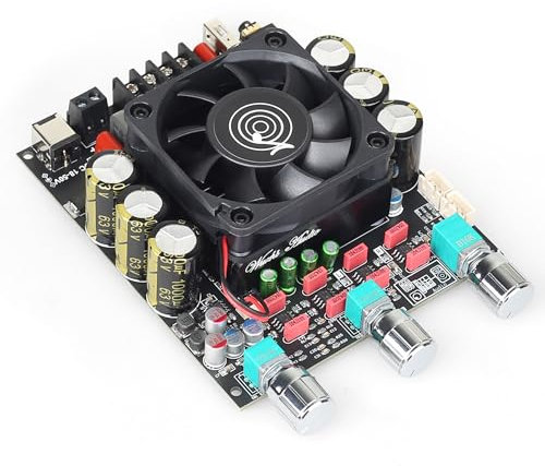 ZK-3002T 300W + 300W Bluetooth Amplificatore Digitale Scheda TPA3255 Chip 2.0 Canali con Alti e Bassi Regolatori