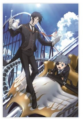 ALNILA Black Butler Anime Poster 7 Leinwand Poster Schlafzimmer Dekor Sport Landschaft Büro Zimmer Dekor Geschenk ungerahmt 30 x 45 cm